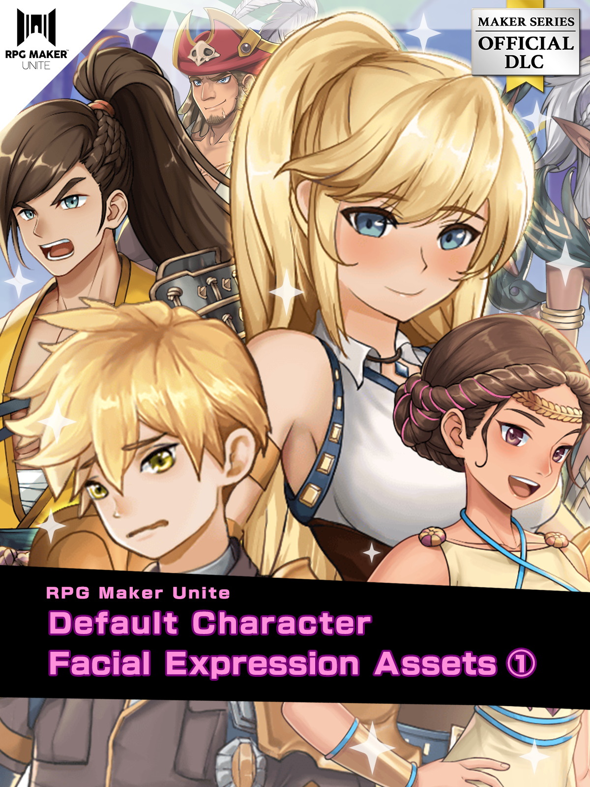 RPG Maker Unite Default Character Facial Expression Assets1